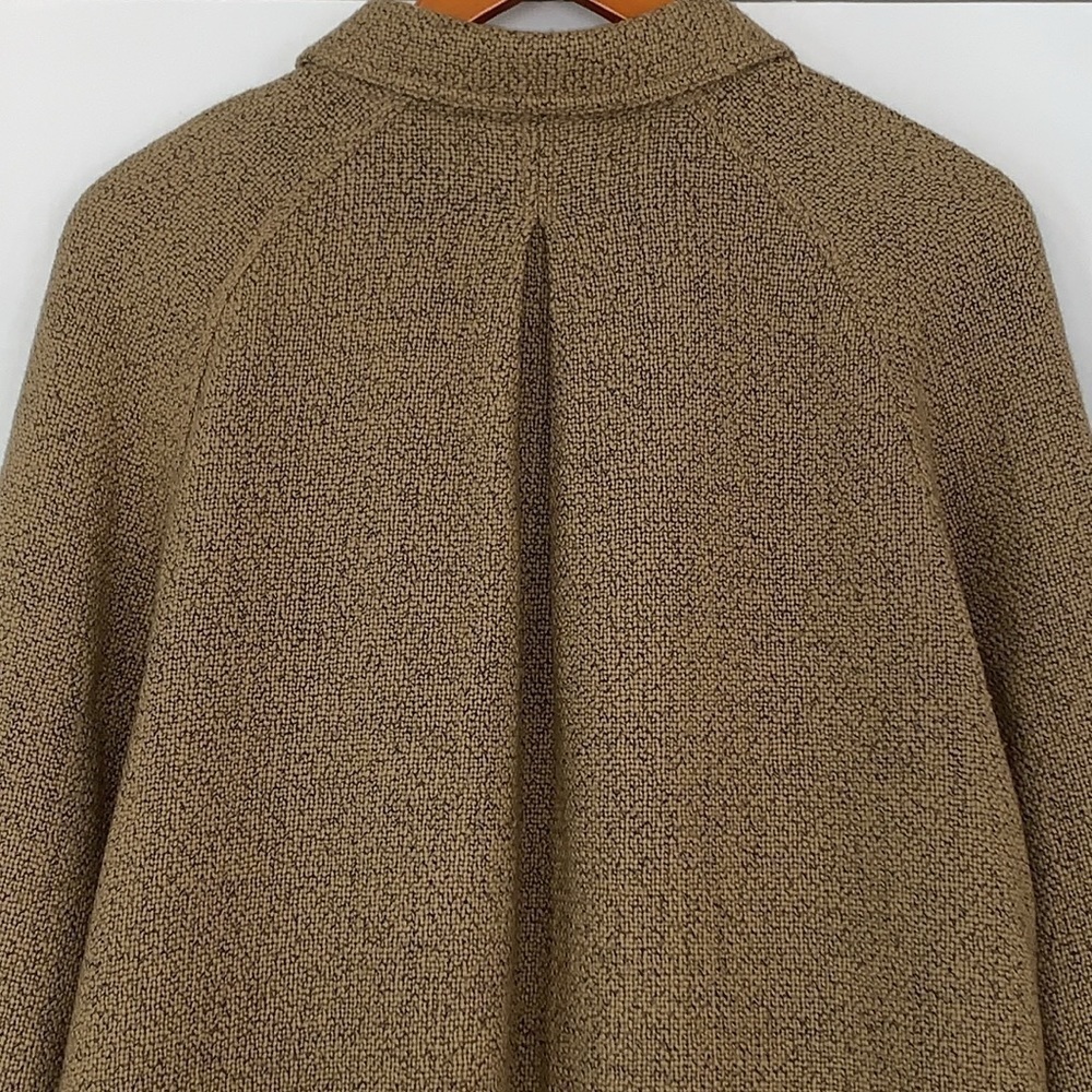 Vtg J Jill Retro Woven Pleat Back Wool Swing Coat M - Picture 9 of 15